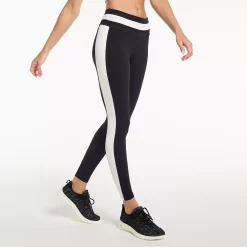 Women's FLX Affirmation Colorblock High-Waisted 7/8 Leggings -Adidas shop 5687130 Black White
