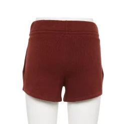 Women's FLX Ribbed High-Waisted Sweater Shorts -Adidas shop 5687135 ALT