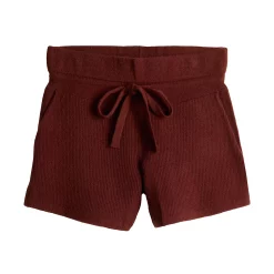 Women's FLX Ribbed High-Waisted Sweater Shorts -Adidas shop 5687135 ALT2