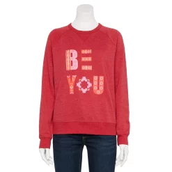 Petite Sonoma Goods For Life® Everyday Crewneck Sweatshirt -Adidas shop 5690936 Red Be You