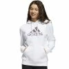 Women's adidas Leopard Metallic Badge Of Sport Fleece Graphic Hoodie
