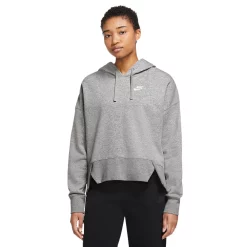 Women's Nike Sportswear Club Fleece Oversized Hoodie -Adidas shop 5710431 Dark Gray Heather