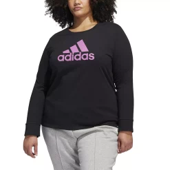 Plus Size adidas Basic Badge Of Sport Tee -Adidas shop 5714100 ALT4