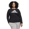 Plus Size adidas Basic Badge Of Sport Tee -Adidas shop 5714100 Black White