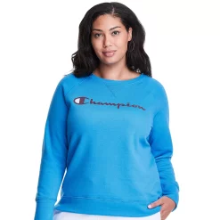 Plus Size Champion® Powerblend Graphic Fleece Sweatshirt -Adidas shop 5720804 Balboa Blue