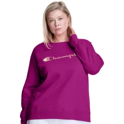 Plus Size Champion® Powerblend Graphic Fleece Sweatshirt -Adidas shop 5720804 Venture Pink