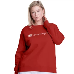 Plus Size Champion® Powerblend Graphic Fleece Sweatshirt -Adidas shop 5720804 Warm Cinnamon Brown