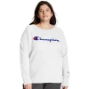 Plus Size Champion® Powerblend Graphic Fleece Sweatshirt -Adidas shop 5720804 White