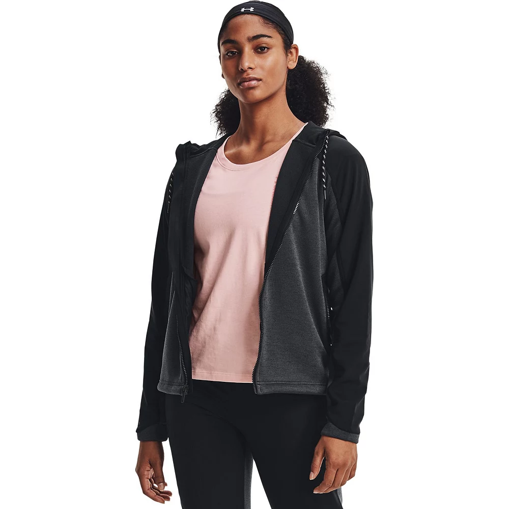 Women's Under Armour Essential Hooded Water-Resistant Sweater Jacket 3 Women's Under Armour Essential Hooded Water-Resistant Sweater Jacket