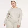 Plus Size FLX Embrace Crewneck Sweatshirt -Adidas shop 5720987 Sand Trap