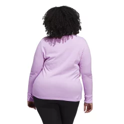 Plus Size adidas Mini Badge Of Sport Long Sleeve Graphic Tee -Adidas shop 5721653 ALT