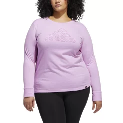 Plus Size adidas Mini Badge Of Sport Long Sleeve Graphic Tee -Adidas shop 5721653 ALT4