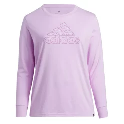 Plus Size adidas Mini Badge Of Sport Long Sleeve Graphic Tee -Adidas shop 5721653 ALT5