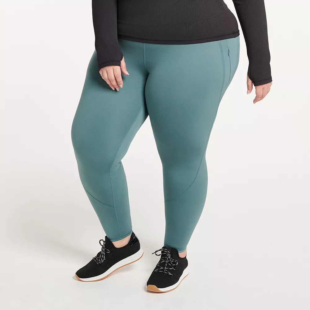 Plus Size FLX Ascent High-Waisted 7/8 Ankle Leggings 4 Plus Size FLX Ascent High-Waisted 7/8 Ankle Leggings - Image 2