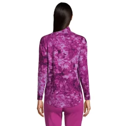Petite Lands' End Power Performance Print Cowl Neck Top -Adidas shop 5722649 ALT
