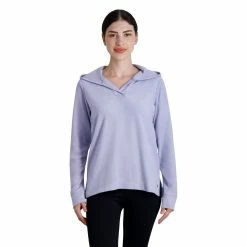 Women's Gaiam Asana Fleece Hoodie -Adidas shop 5723674 Languid Lavender