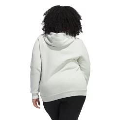 Plus Size adidas Leopard Metallic Badge Of Sport Fleece Graphic Hoodie -Adidas shop 5724174 ALT