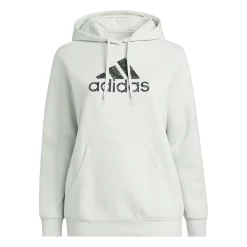 Plus Size adidas Leopard Metallic Badge Of Sport Fleece Graphic Hoodie -Adidas shop 5724174 ALT5