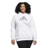Plus Size adidas Leopard Metallic Badge Of Sport Fleece Graphic Hoodie