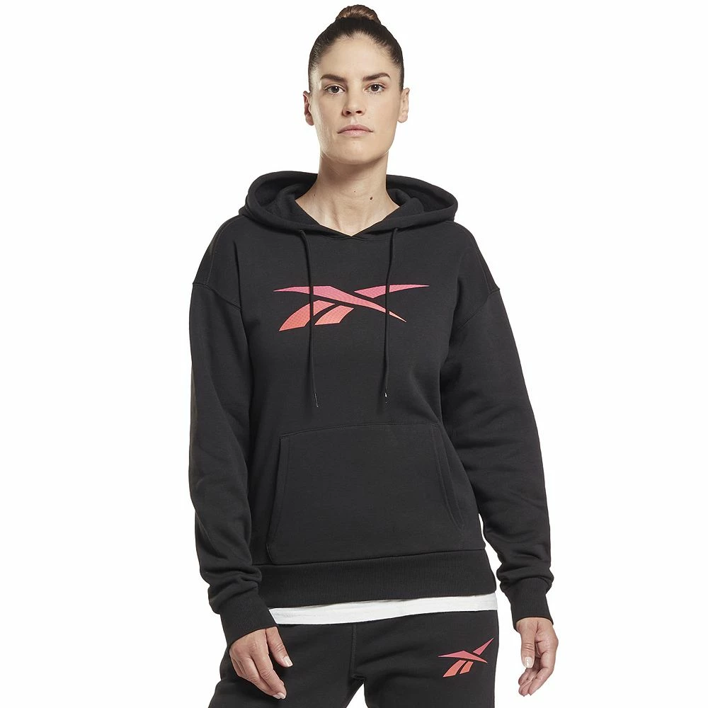 Women's Reebok Identity Logo Fleece Hoodie 4 Women's Reebok Identity Logo Fleece Hoodie - Image 2
