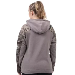 Women's Huntworth Quarter-Zip 2-Tone Fleece Hoodie -Adidas shop 5738060 ALT