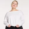 Plus Size FLX Cinched Bungee-Hem Top