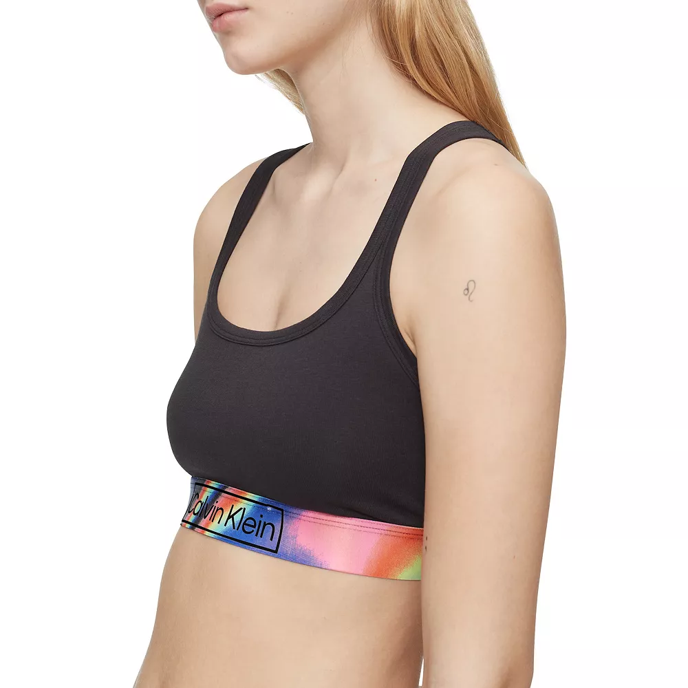 Women's Calvin Klein CK Reimagined Heritage Pride Unlined Bralette QF6825 4 Women's Calvin Klein CK Reimagined Heritage Pride Unlined Bralette QF6825 - Image 2