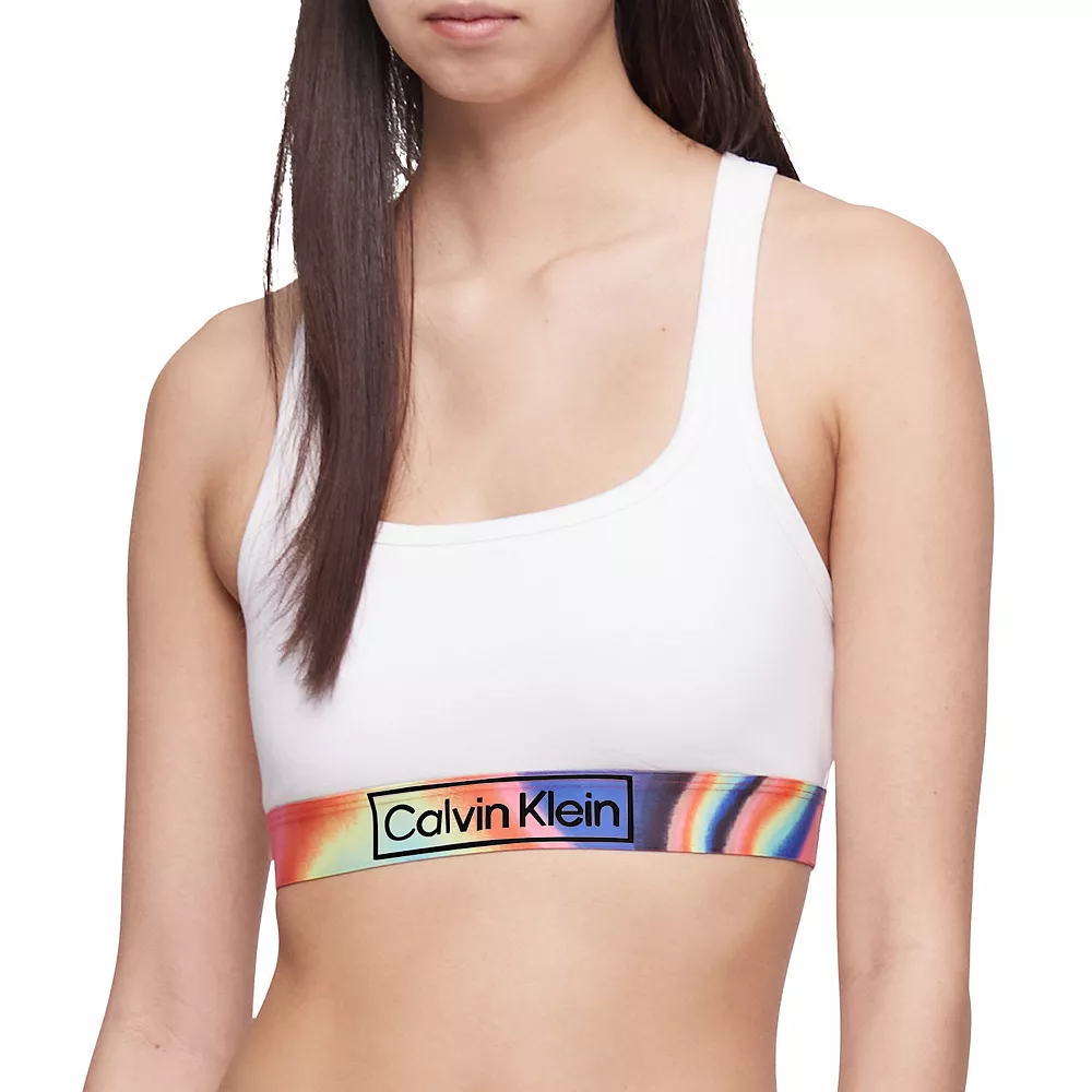 Women's Calvin Klein CK Reimagined Heritage Pride Unlined Bralette QF6825 3 Women's Calvin Klein CK Reimagined Heritage Pride Unlined Bralette QF6825