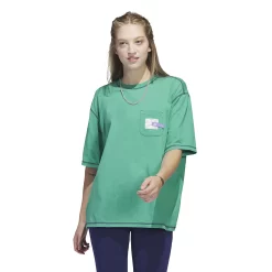 Women's adidas Sportswear Graphic Pocket Tee -Adidas shop 5769472 Semi Court Green