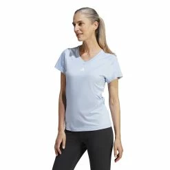 Women's adidas AEROREADY Train Essentials Minimal Tee -Adidas shop 5770412 Blue Dawn