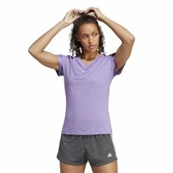 Women's adidas AEROREADY Train Essentials Minimal Tee -Adidas shop 5770412 Violet Fusion