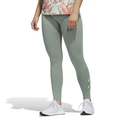 Women's adidas Bloom High-Waisted Leggings -Adidas shop 5770482 Silver Green
