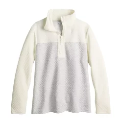 Women's Croft & Barrow® Quilted Quarter-Zip Top -Adidas shop 5775880 ALT5