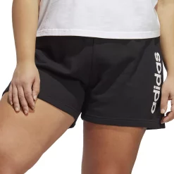 Plus Size adidas Essentials Linear French Terry Shorts 17 Plus Size adidas Essentials Linear French Terry Shorts -Adidas shop 5776779 Black White