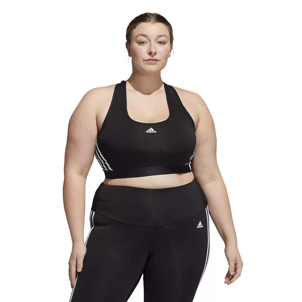 Plus Size adidas Powerreact Training Medium-Impact Sports Bra 3 Plus Size adidas Powerreact Training Medium-Impact Sports Bra