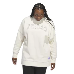 Plus Size adidas Graphic Sporstwear Indoor Crewneck Sweatshirt 10 Plus Size adidas Graphic Sporstwear Indoor Crewneck Sweatshirt -Adidas shop 5777570 Ecru Tint