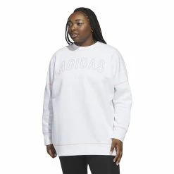 Plus Size adidas Graphic Sporstwear Indoor Crewneck Sweatshirt 11 Plus Size adidas Graphic Sporstwear Indoor Crewneck Sweatshirt -Adidas shop 5777570 White