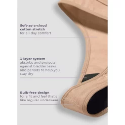 Women's Jockey® Worry Free Light Absorbency Thong Panty 2586 -Adidas shop 5790078 ALT95