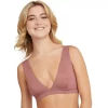 Hanes Ultimate® Comfort Flex Fit Authentic Triangle Pullover Bralette DHY203 -Adidas shop 5798299 Earthen Tan