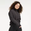 Women's FLX Convertible Peplum Jacket -Adidas shop 5810724 Mineral Black