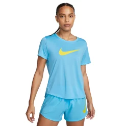 Women's Nike One Dri-FIT Swoosh Tee -Adidas shop 5813722 Baltic Blue