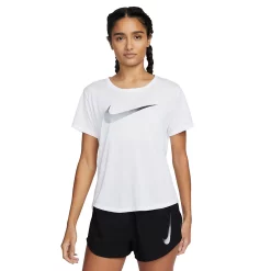 Women's Nike One Dri-FIT Swoosh Tee -Adidas shop 5813722 White