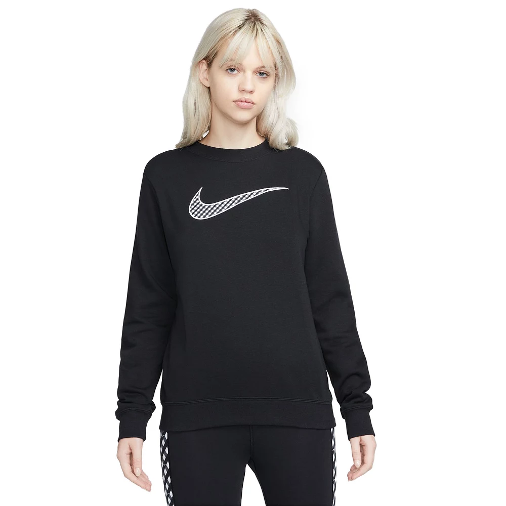 Women's Nike Sportswear Club Fleece Gingham Logo Sweatshirt 3 Women's Nike Sportswear Club Fleece Gingham Logo Sweatshirt
