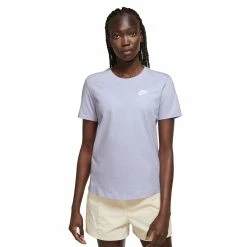 Women's Nike Sportswear Club Essentials Tee -Adidas shop 5813727 Oxygen Purple