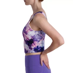 Gaiam Flow Olivia Print Medium-Impact Longline Sports Bra -Adidas shop 5847457 ALT2