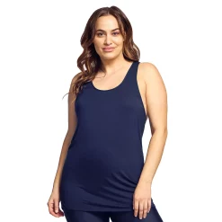 Plus Size Mazu Swim Ultra Soft Racerback Cover Up Tank