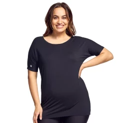Plus Size Mazu Swim Ultra Soft Strappy-Back Swim Cover-Up Tee