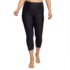Plus Size Mazu Swim High-Rise Slimming Swim Capri Leggings -Adidas shop 5898935 Black