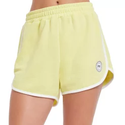 Plus Size PSK Collective Curved-Hem French Terry Shorts -Adidas shop 5905736 Canary Yellow