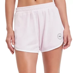Plus Size PSK Collective Curved-Hem French Terry Shorts
